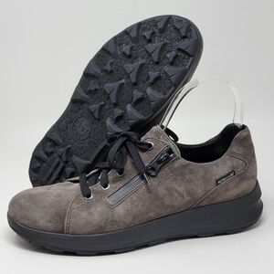 Mephisto Vally Shoes Sneakers Waterproof Walking Zip Gray Suede Womens Size 8.5